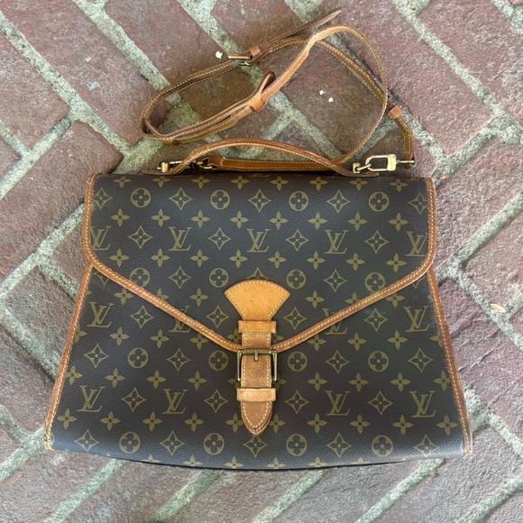 Louis Vuitton Beverly Two Way Bag Brown Monogram LV and Tan Interior - Picture 1 of 13